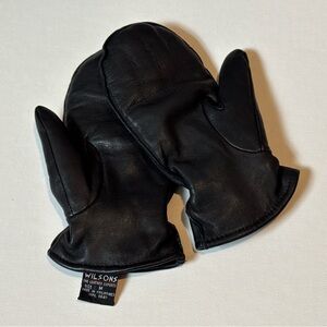 Wilsons Leather Black Mittens